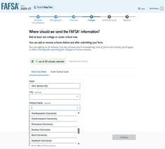 FAFSA guide colleges