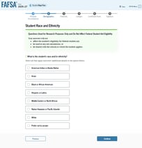 FAFSA guide race and ethnicity