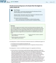 FAFSA guide consent for FAFSA